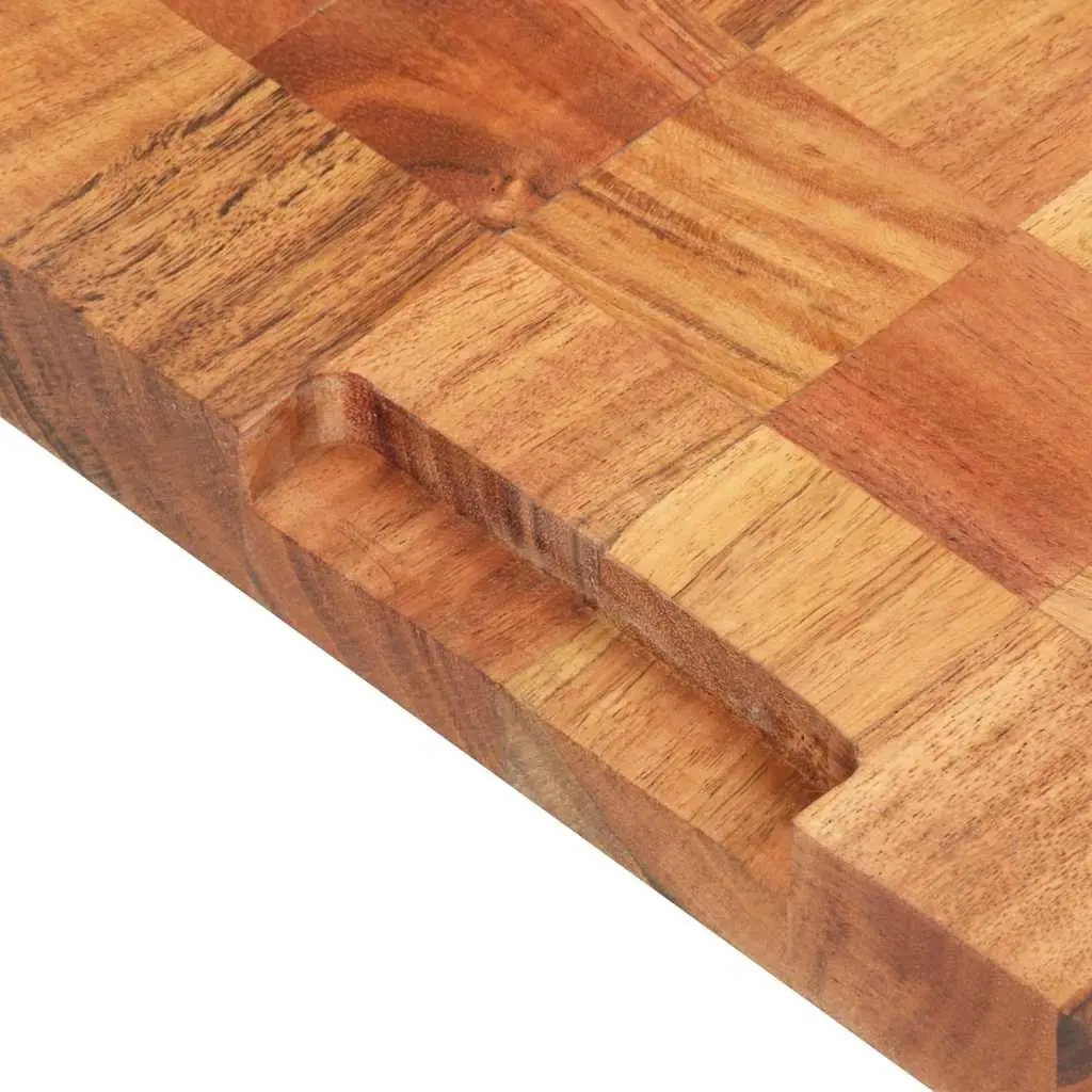 Cutting Board Solid Acacia Wood 50x34x3.8 cm Durable Kitchen Prep Surface