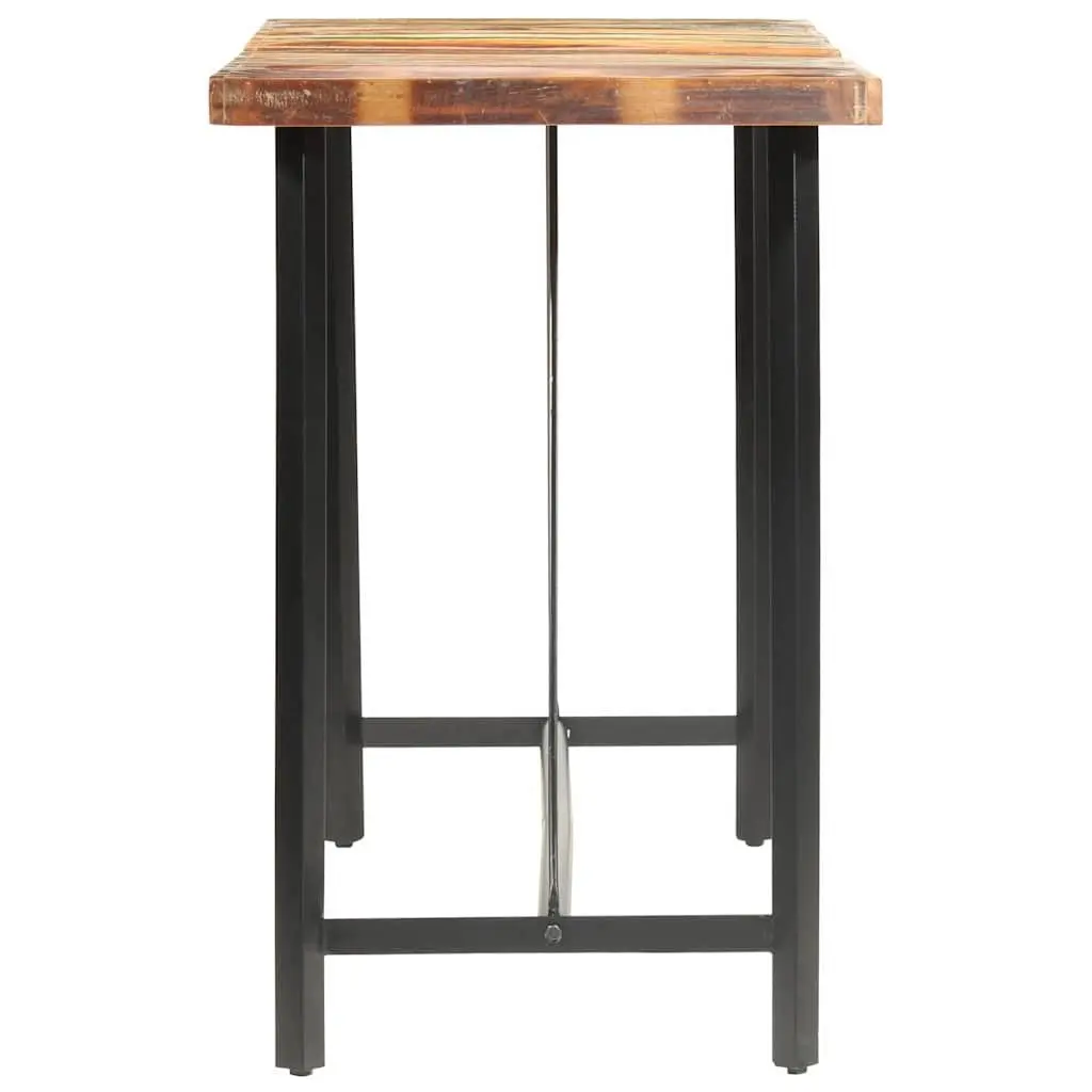 Bar Table 180x70x107 cm Solid Reclaimed Wood Industrial Dining Kitchen Furniture