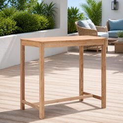 Create a Welcoming Space with a Teak Bar Table