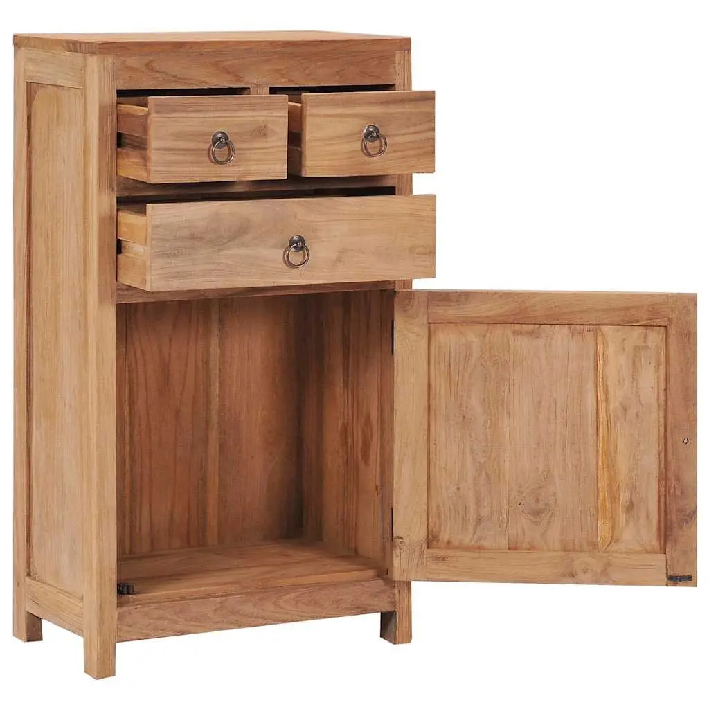 Solid Teak Wood Sideboard Cabinet