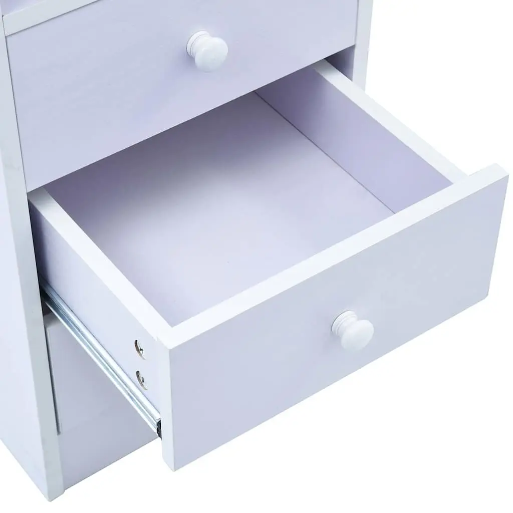 Children Art Drafting Table Tiltable Study Desk White Workspace with Storage