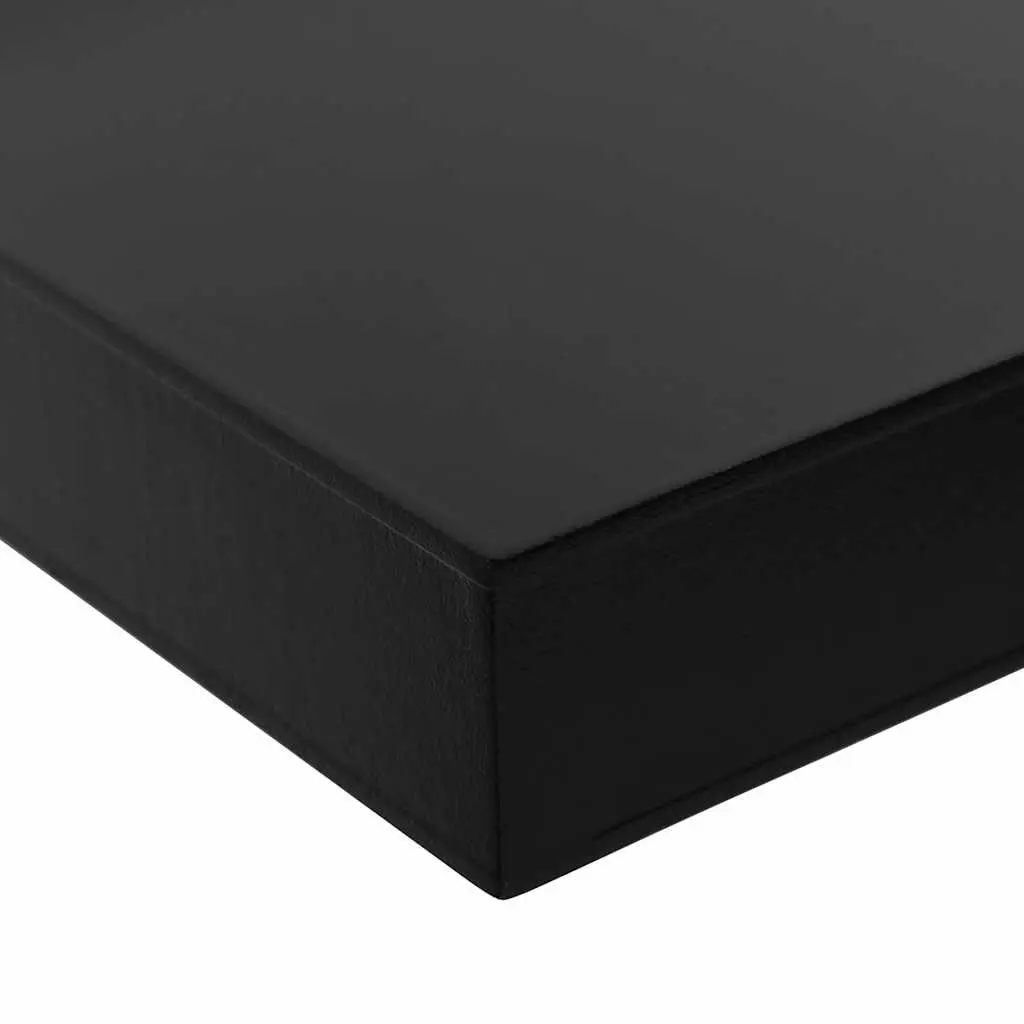 Floating Wall Shelves Black 2 Pieces 80 x 20 x 3.8 cm Display Ledges Storage Home Decor