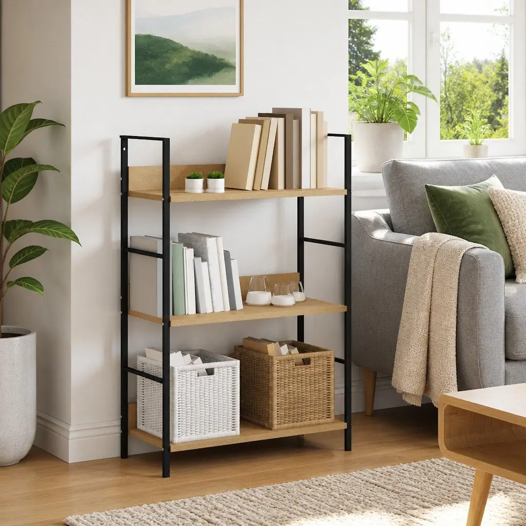 3-Layer Brown Book Shelf