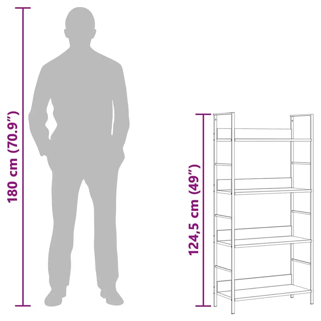 4-Layer Shelf Cabinet