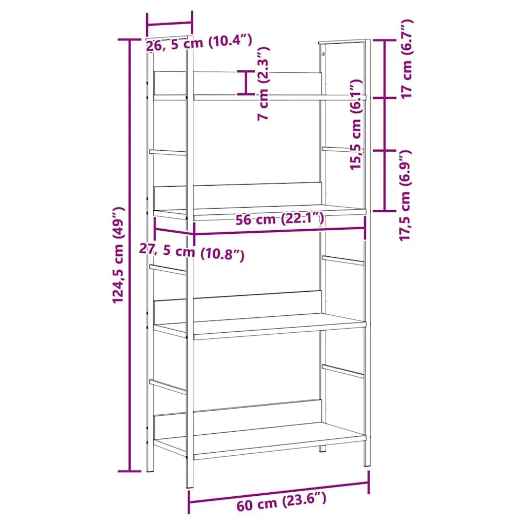 4-Layer Shelf Cabinet