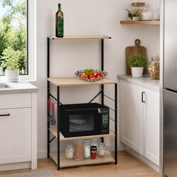 Your 4-Tier Microwave Cabinet: Organize with Ease