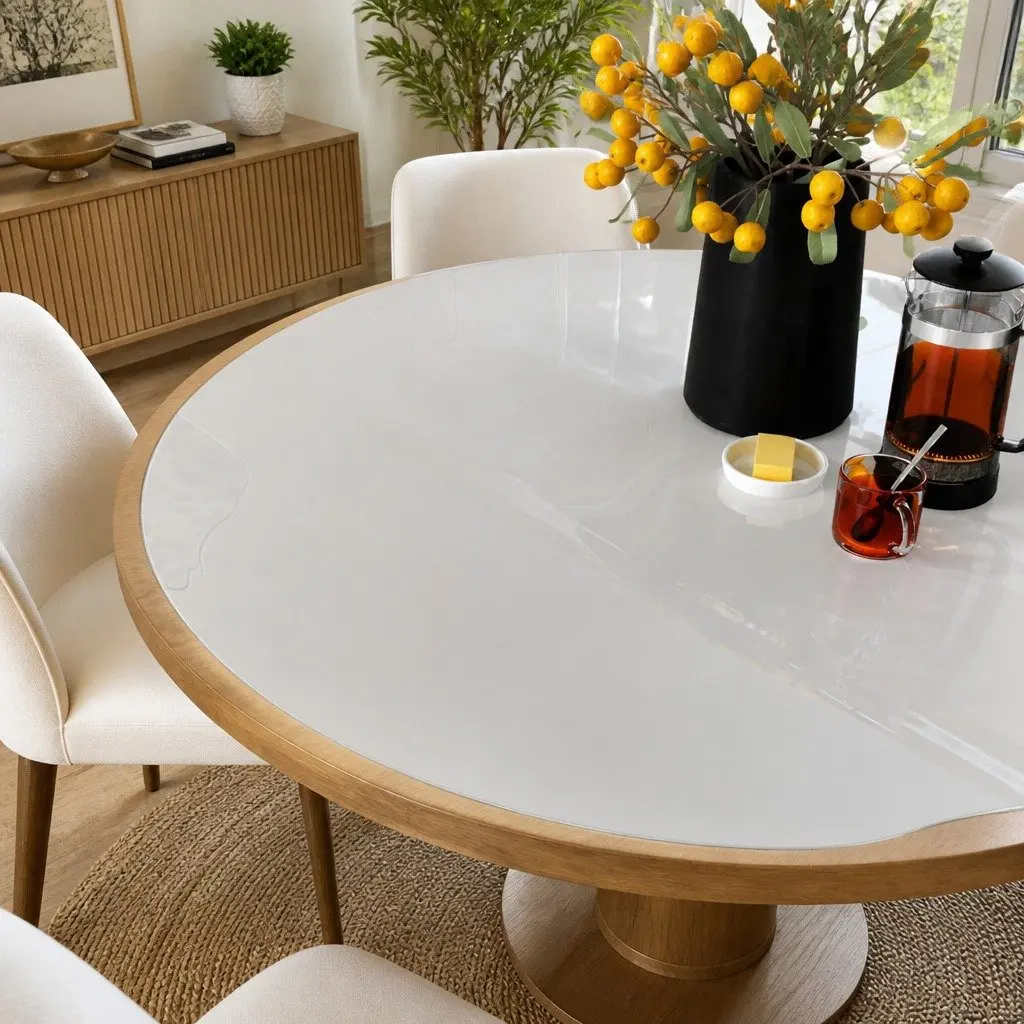 110cm Round Table Protector for Easy Living