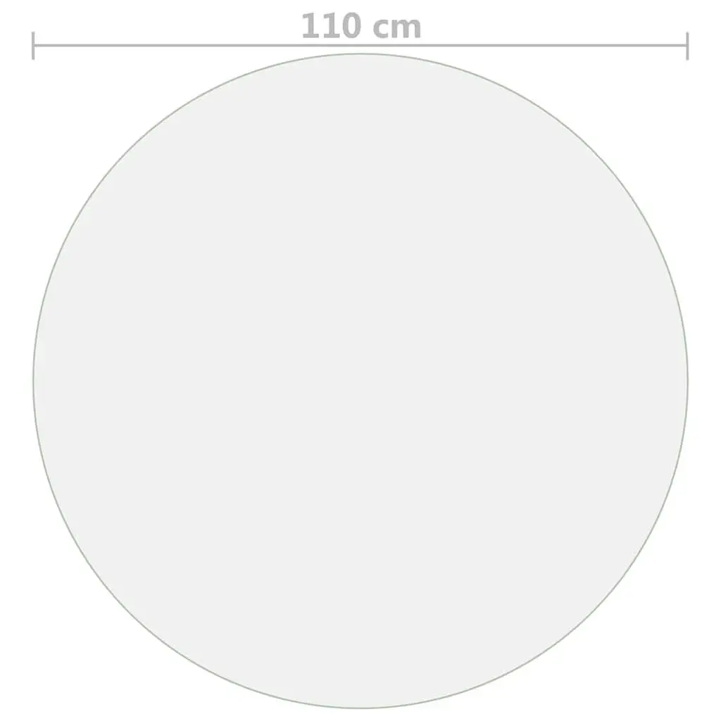 Round Table Protector Clear PVC Film 110 cm Diameter