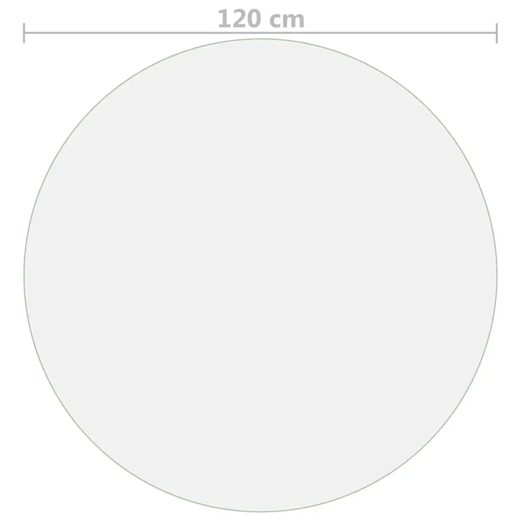 Round Table Protector Transparent PVC 120 cm