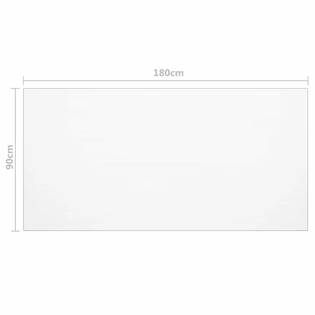 Table Protector Mat Transparent Rectangular PVC Film Waterproof Dining Room