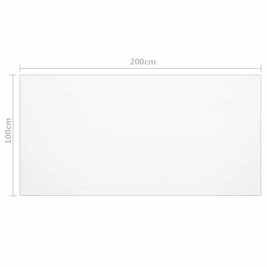 Table Protector Transparent Rectangular PVC Film Waterproof Furniture
