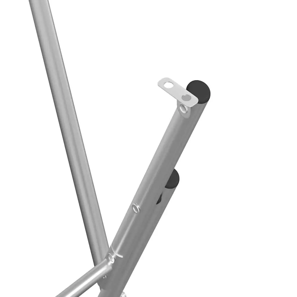 Folding Bar Table Legs Silver Galvanised Steel Replacement Base Support Frame