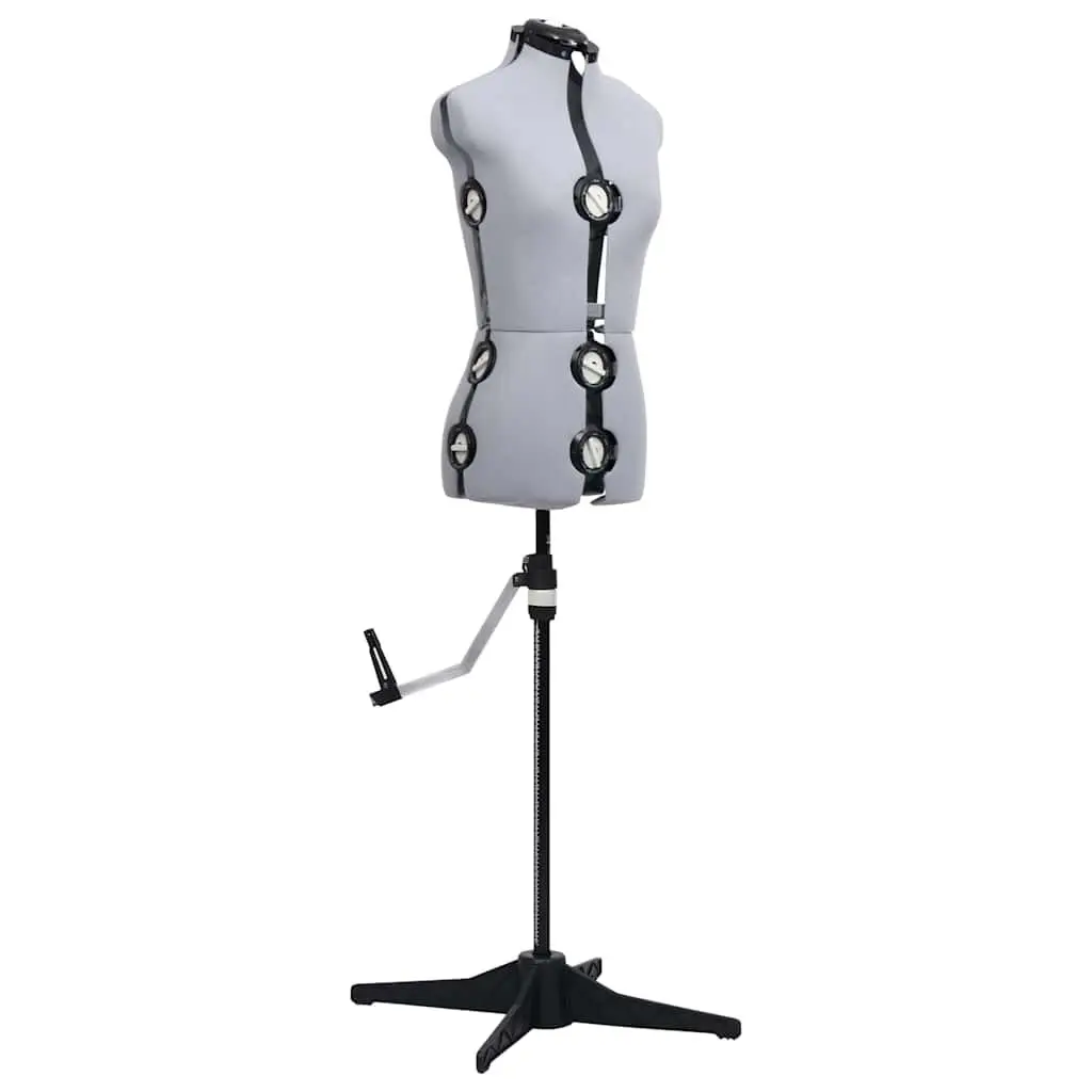 Adjustable Dress Form Female Grey S Size 33-40 Mannequin Display Stand
