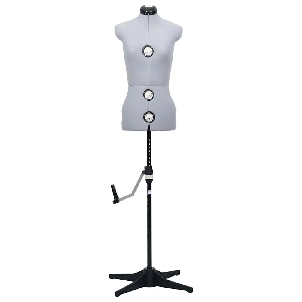 Adjustable Dress Form Female Grey S Size 33-40 Mannequin Display Stand