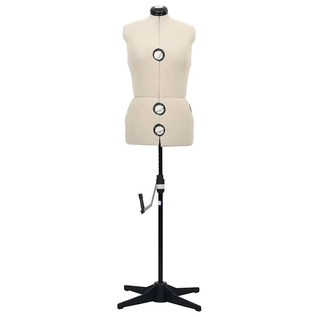Adjustable Dress Form Female Mannequin Cream M Size 40-46 Display Dummy