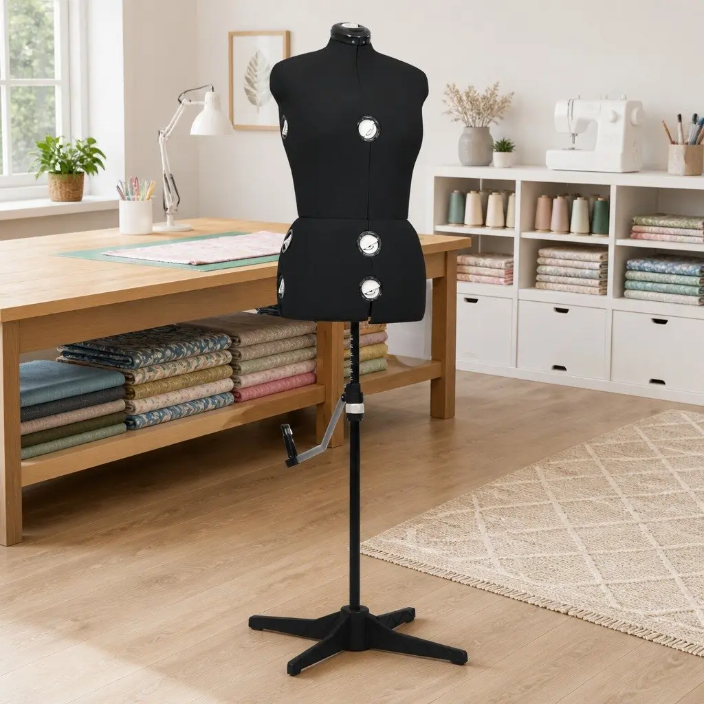 Adjustable Dress Form Female Black M Size 40-46