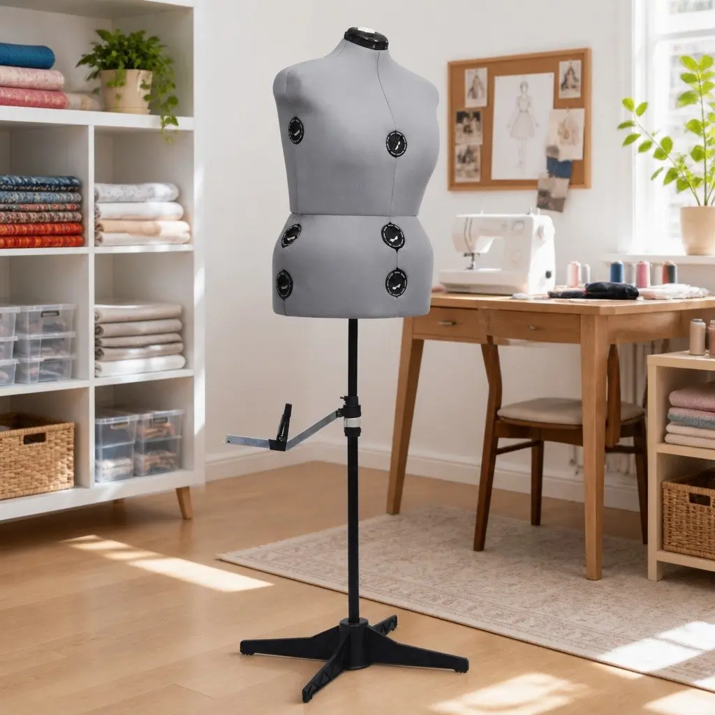 Adjustable Dress Form Grey L Size 44-50 Display Mannequin
