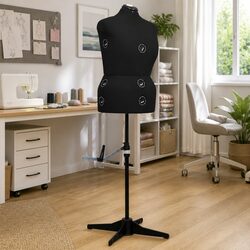 Friendly Adjustable Female Mannequin Display Black L