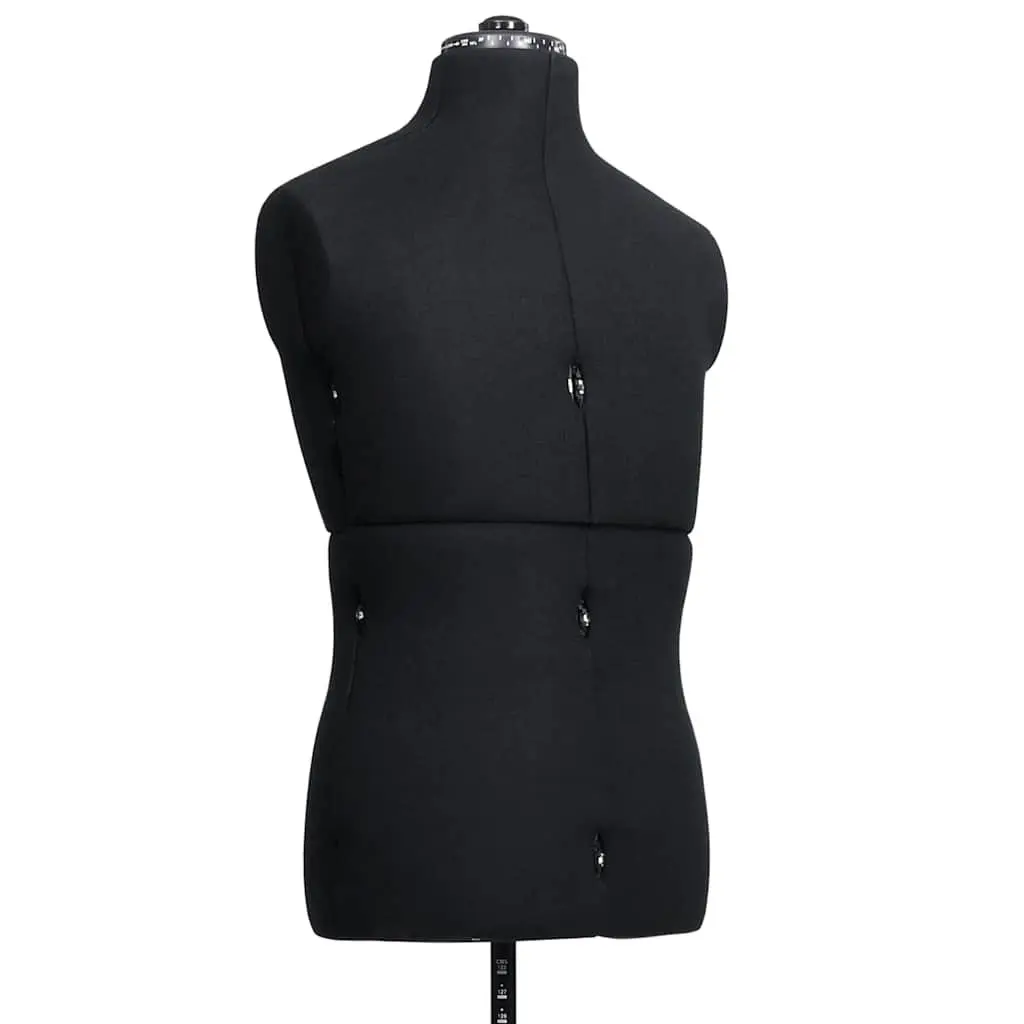 Male Adjustable Dress Form Mannequin Display Dummy Black 37-45 Size