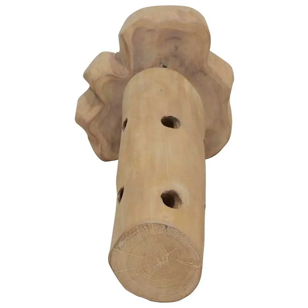Wine Rack Vintage Style Wooden 8 Bottle Holder Teak
