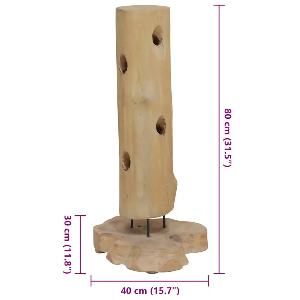 Wine Rack Vintage Style Wooden 8 Bottle Holder Teak