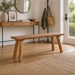 Friendly 120 cm Teak Wood Garden Bench for You
