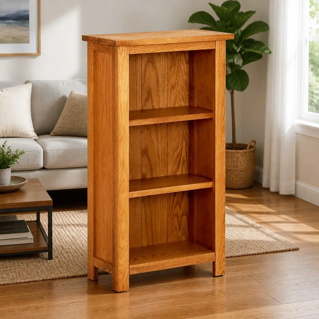 3-Shelf Bookcase 45x22.5x82 cm in Brown