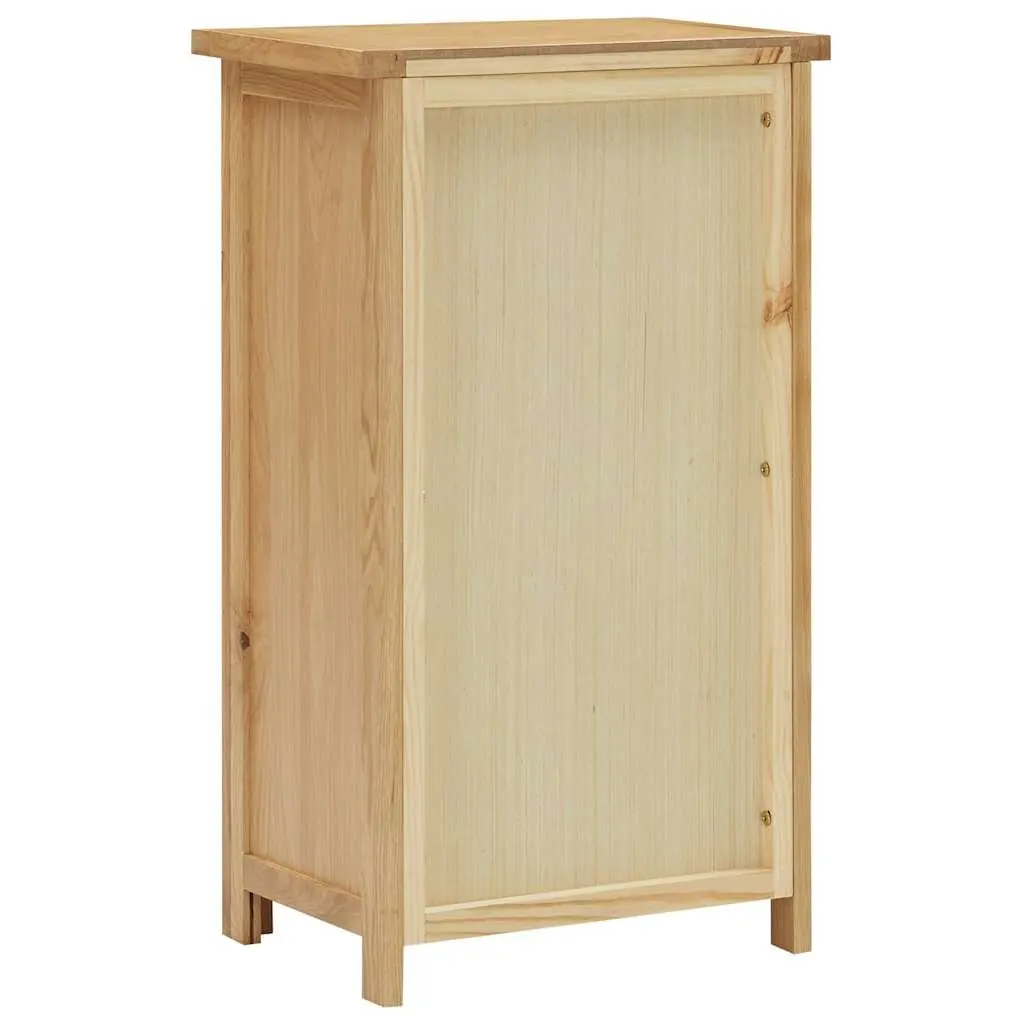 Cupboard Brown Solid Oak Wood with Three Shelves 45cm x 32cm x 85cm
