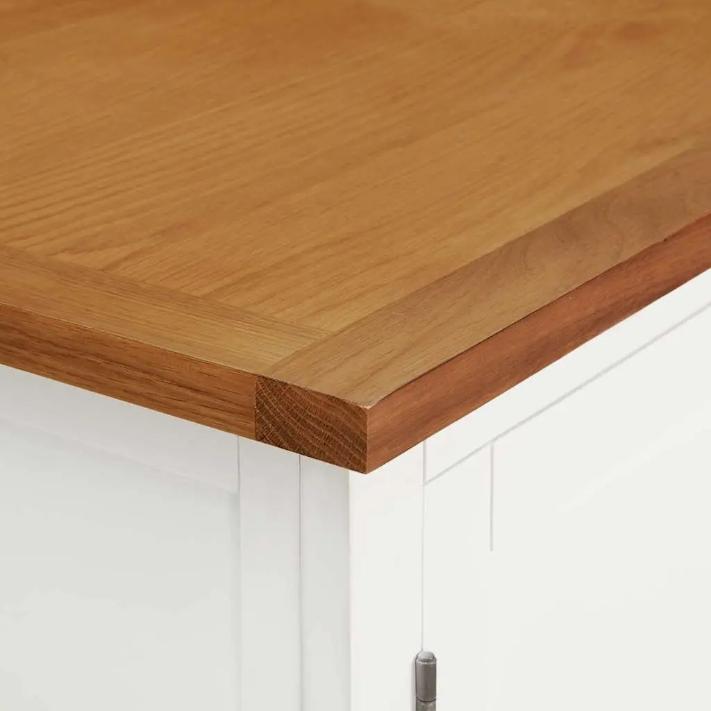 Wardrobe Solid Oak Wood 76x52x105 cm Clothes Cabinet with Hanging Rod and Drawers