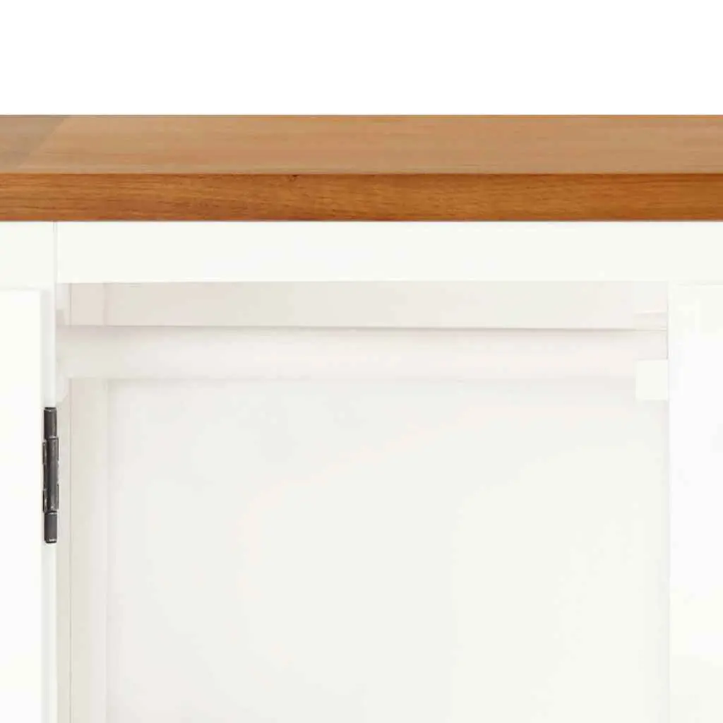 Wardrobe Solid Oak Wood 76x52x105 cm Clothes Cabinet with Hanging Rod and Drawers