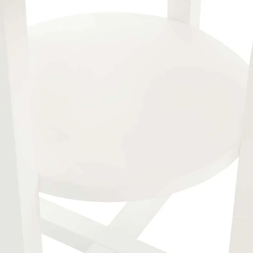 Wooden Side Table Solid Oak Wood Top Acacia Frame 40x50 cm