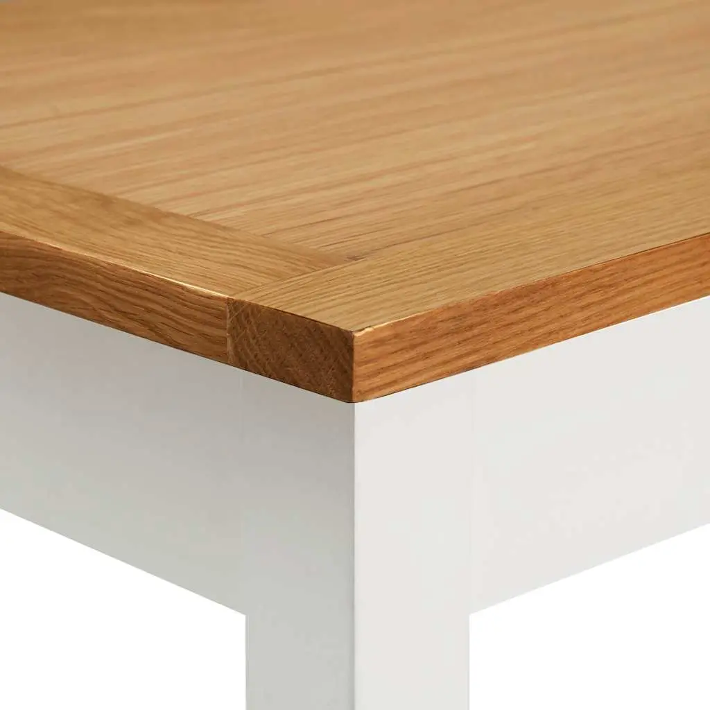 Solid Oak Wood Bar Table with Storage Shelf 100x40x110cm Brown