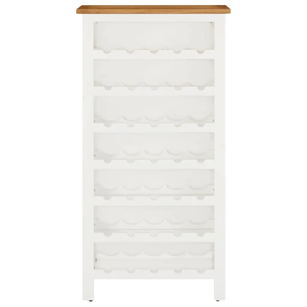 Wine Cabinet Solid Oak Wood 56 x 32 x 110 cm Storage Holder