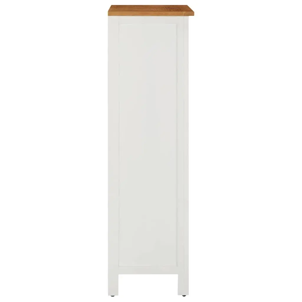 Wine Cabinet Solid Oak Wood 56 x 32 x 110 cm Storage Holder