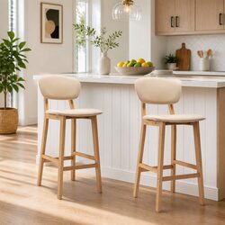 Enhance Your Space with These Cream Bar Stools Set of 2