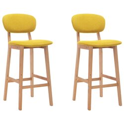 Friendly Yellow Bar Chairs Set of 2 for Your Enjoyment