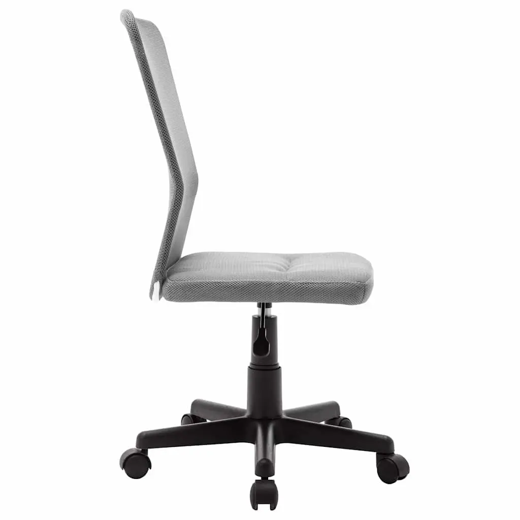 Office Chair Grey Mesh Mid Back Adjustable Height Gas Lift