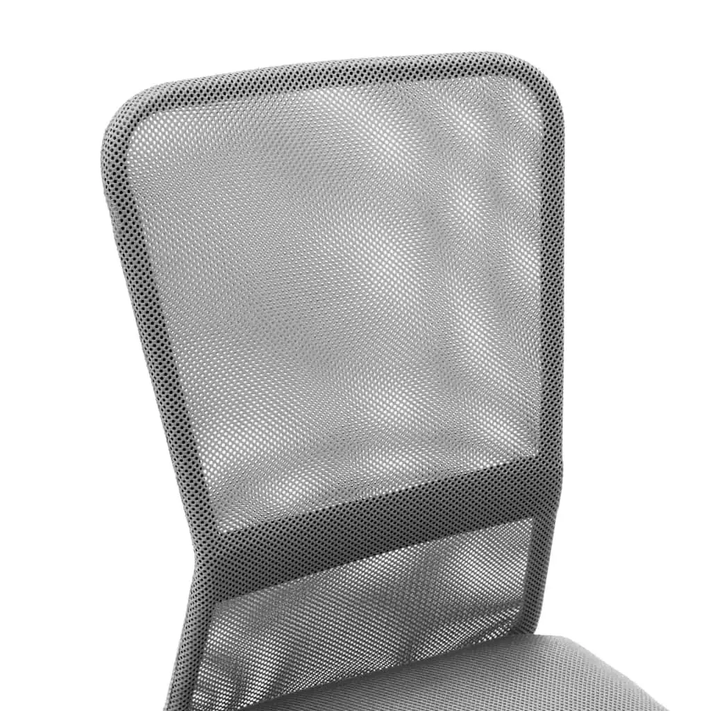 Office Chair Grey Mesh Mid Back Adjustable Height Gas Lift