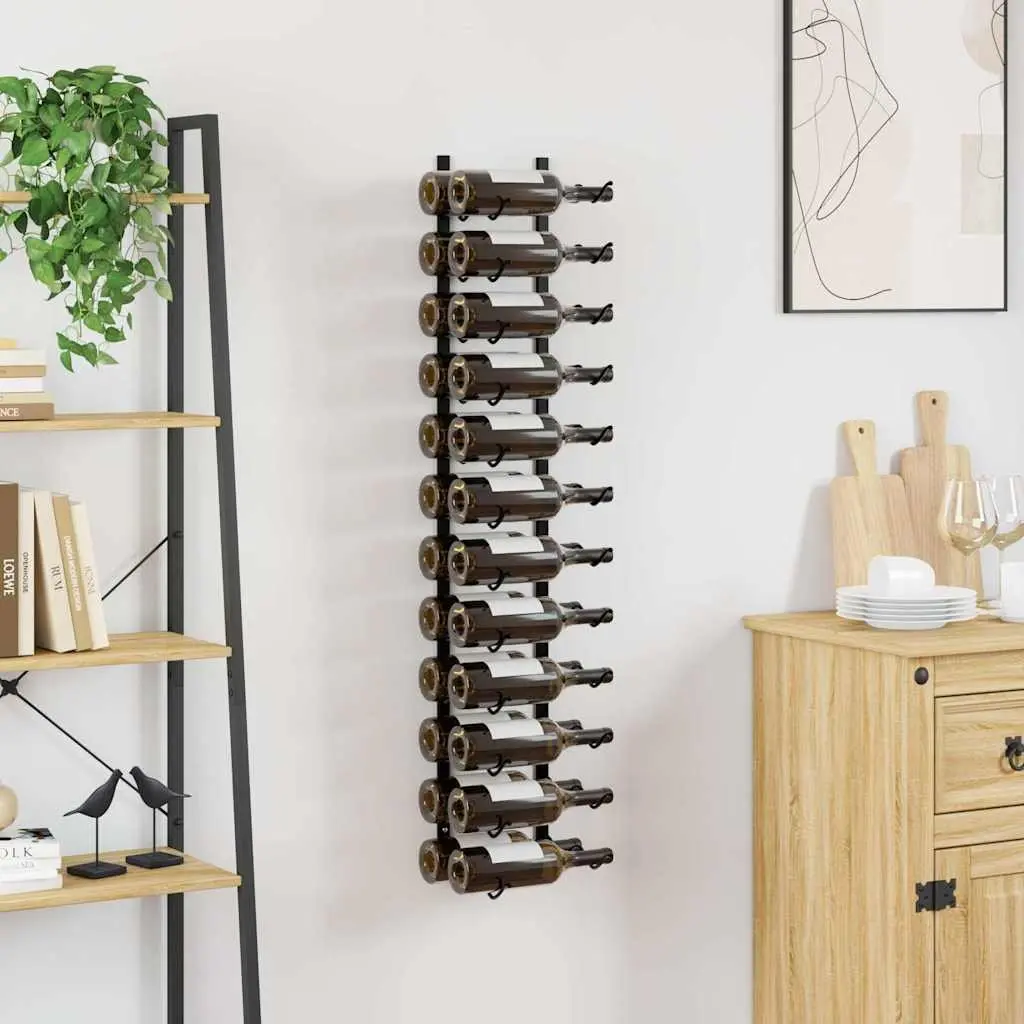 Wall-mounted Wine Rack for 24 Bottles