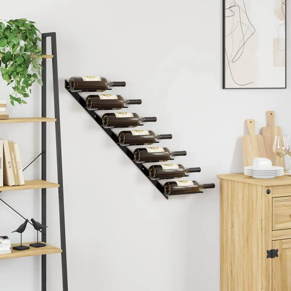 Wall-Mounted Wine Rack for 7 Bottles