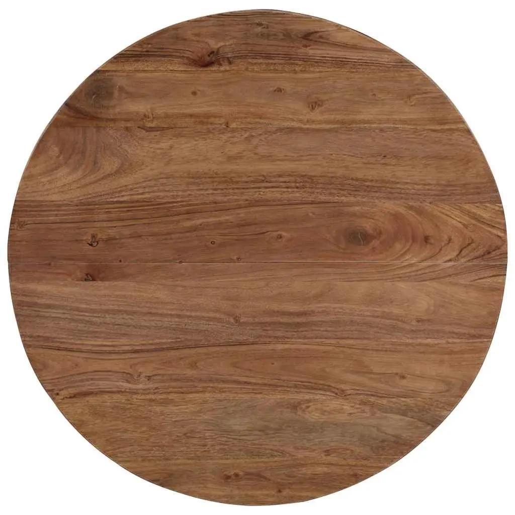 Coffee Table Industrial Vintage Solid Acacia Wood 65x65x32 cm
