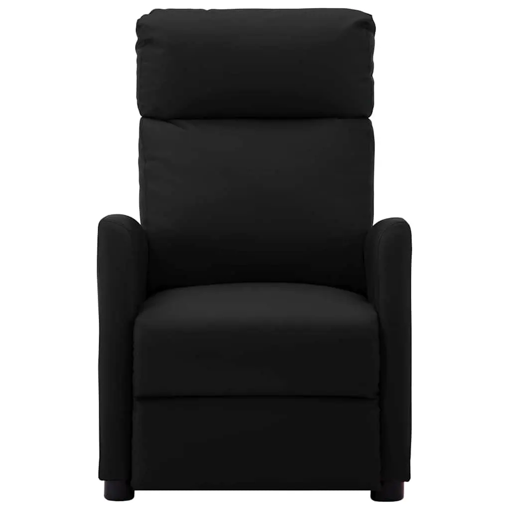 Black Reclining Massage Chair with Hand Remote Control