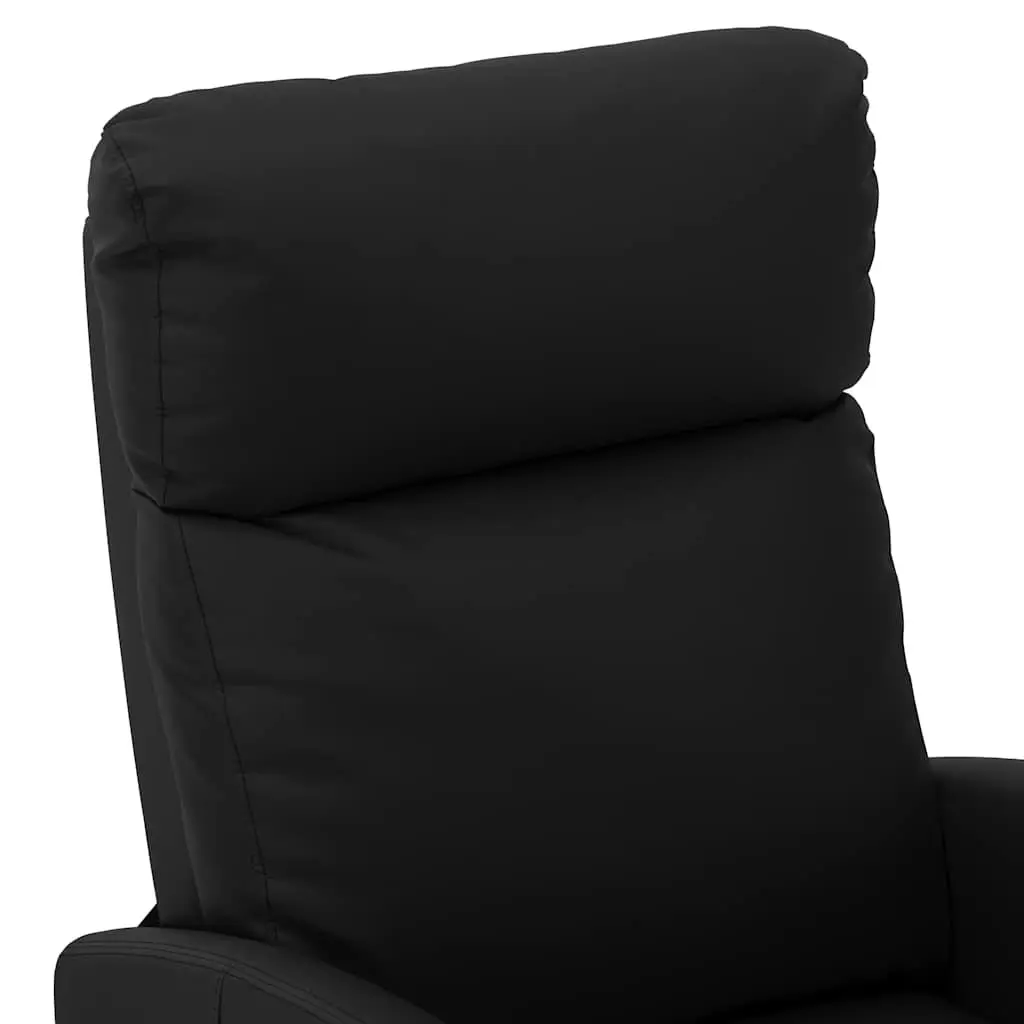 Black Reclining Massage Chair with Hand Remote Control