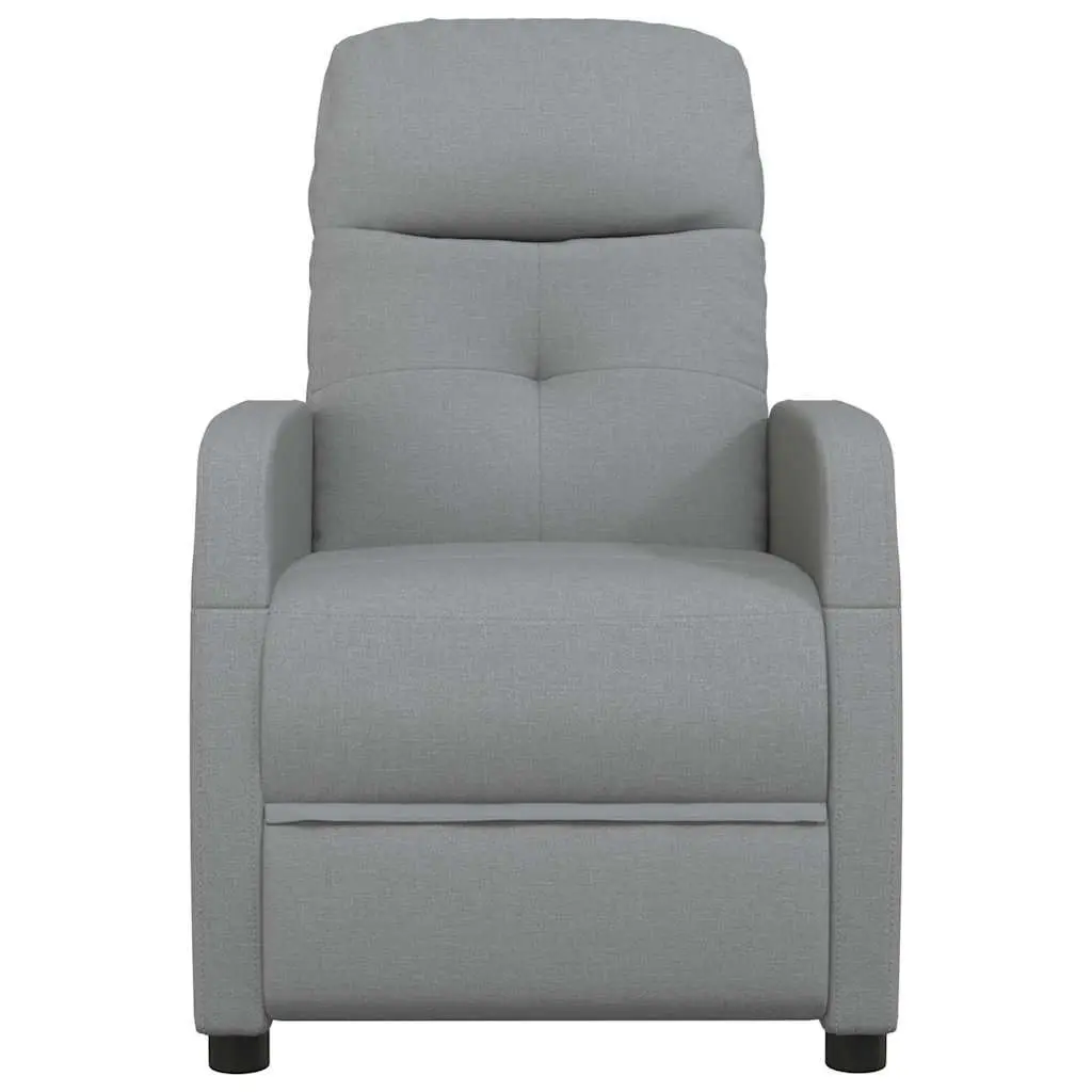 Grey Fabric Electric Reclining Massage Chair with 6 Vibration Points