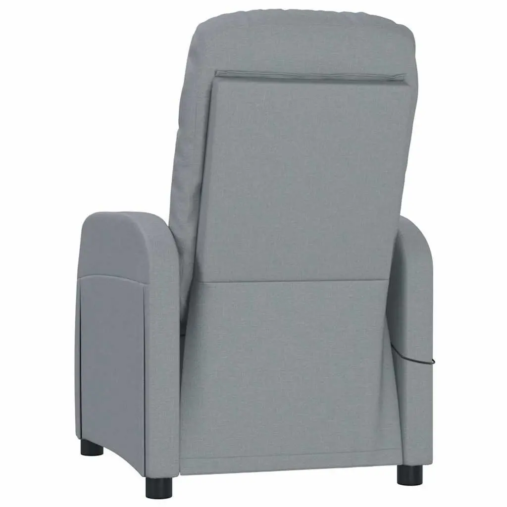 Grey Fabric Electric Reclining Massage Chair with 6 Vibration Points