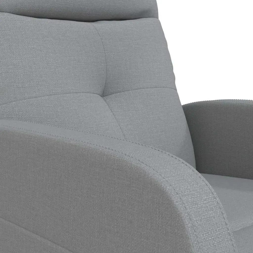 Grey Fabric Electric Reclining Massage Chair with 6 Vibration Points