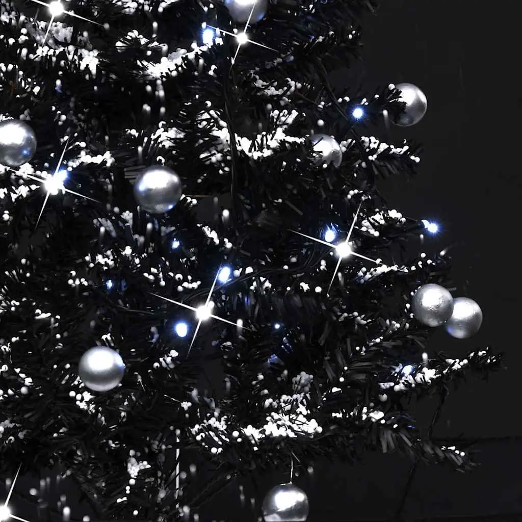 Artificial Christmas Tree Snowing Effect 75cm with Lights and Ornaments
