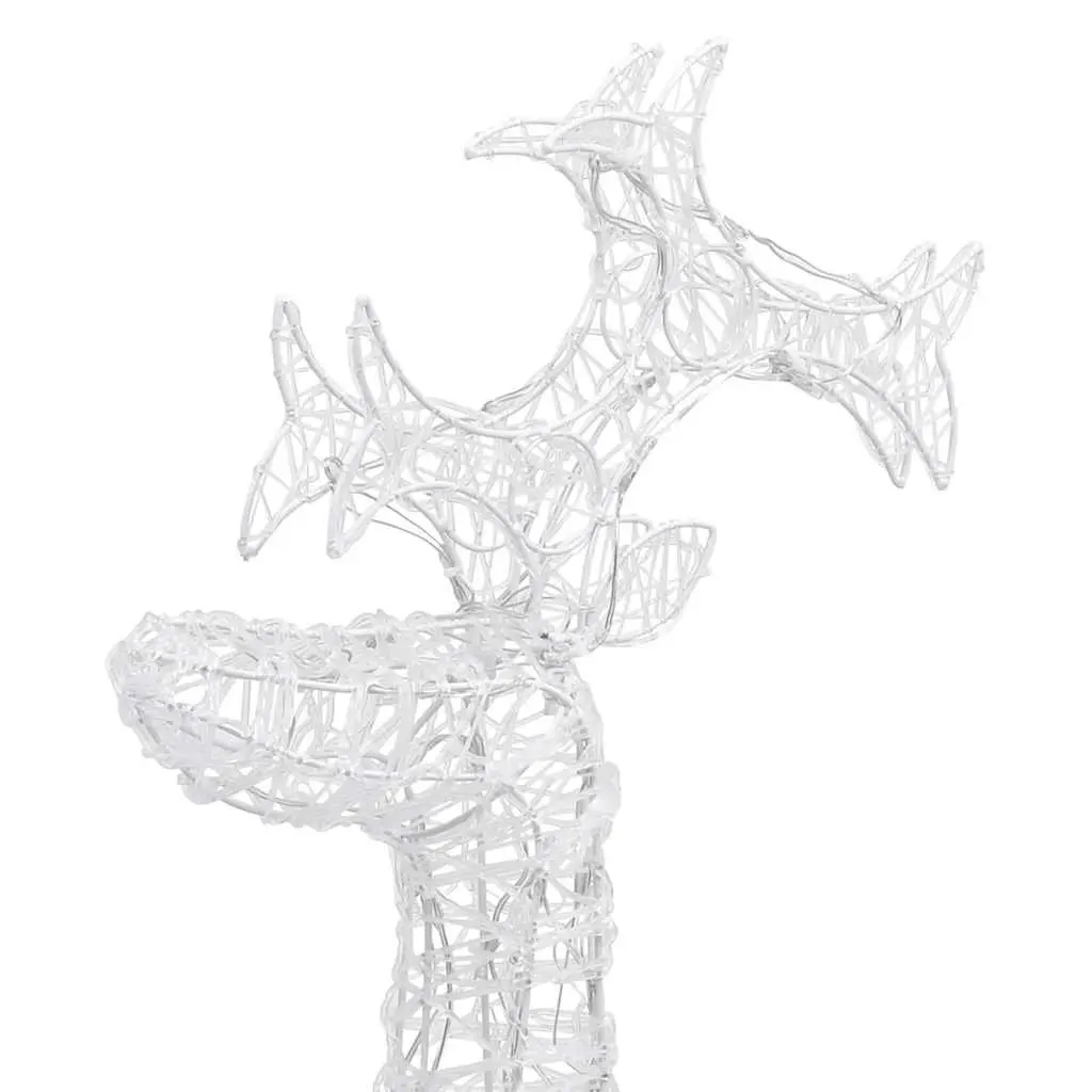 Standing Reindeer Christmas Decoration 90 Cold White LEDs 60x16x100 cm