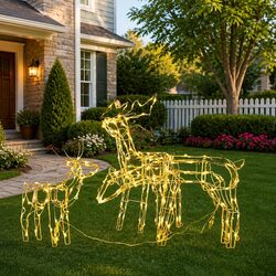 Celebrate Christmas with a Charming Reindeer LED Display