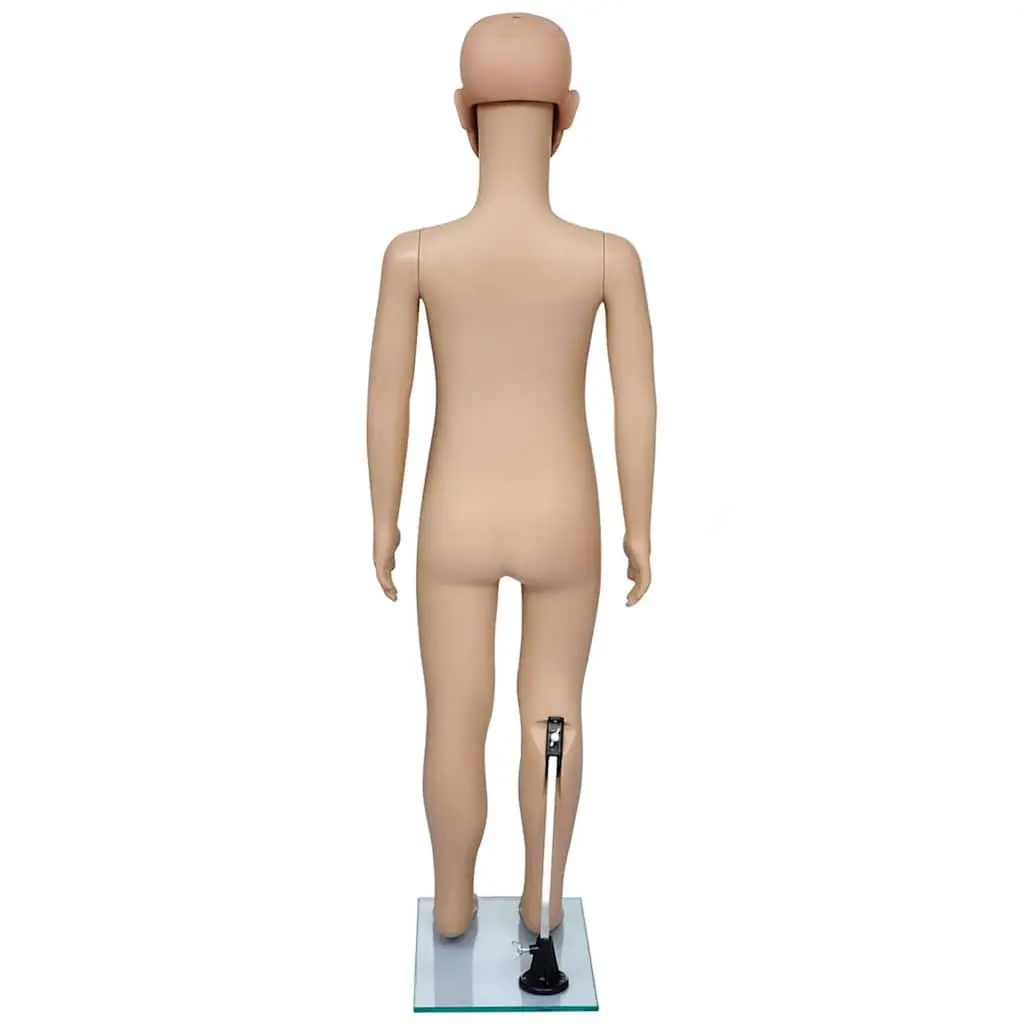 Child Mannequin Display Torso Beige Removable Arms Head Rotating Retail Shop